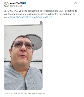 El sindicato de trabajadores de seguridad pidió al presidente electo para que se revoque dicha medida contra el activista político - crédito @analtraseg/X