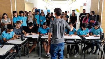 Alumnos de las escuela ProA