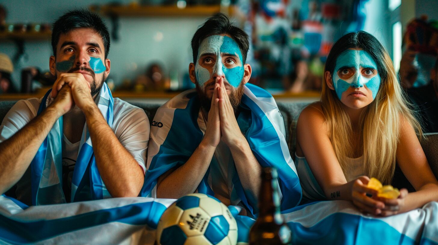 Ver los partidos en grupo funciona como una excusa para estar juntos y compartir una alegría breve (Imagen Ilustrativa Infobae)