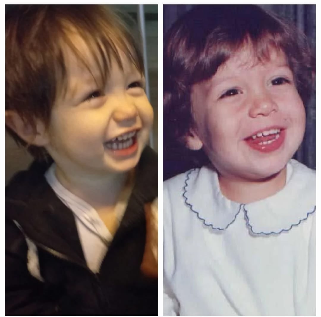 El hijo de Hernán y Hernán de chiquito.