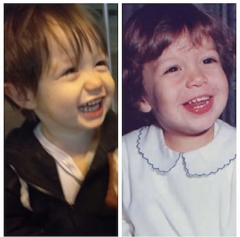 El hijo de Hernán y Hernán de chiquito. "Milo y yo somos muy parecidos. Él es mi primer lazo de sangre", dice