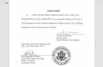 Los cargos completos contra Carmichael