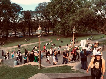 Participantes del 'Paseo con Sombrero'
