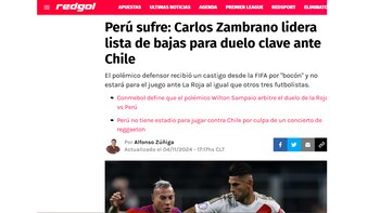 Redgol señaló que Carlos Zambrano