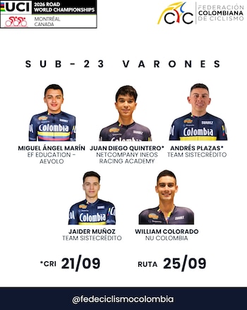 -crédito Federación Colombiana de Ciclismo