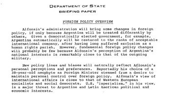 Deuda externa, Malvinas y la