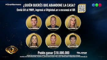 Matías Hanssen, Eduardo Carrera, Mariela Prieto, Cinzia Francischiello, Steffany Pereira y Juan 'Juanicar' Caruso quedaron en peligro de eliminación