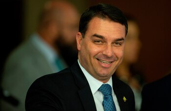 El senador Flavio Bolsonaro, hijo