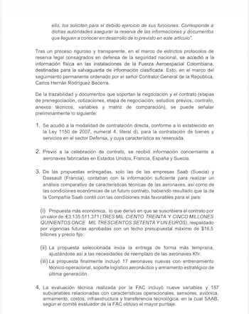 La conclusión positiva sobre la