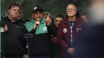 Pablo Moyano habla desde un