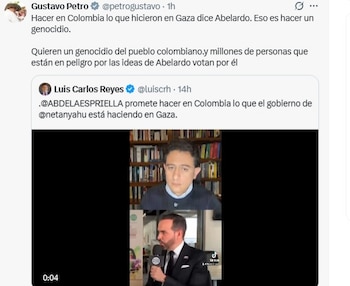 Petro crítica la posición de De la Espriella sobre conflicto de Israel en Gaza