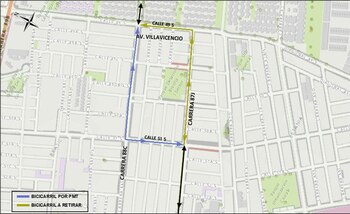 Ciclorruta alterna que estableció la