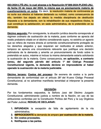 Rechazada la demanda de Patricia