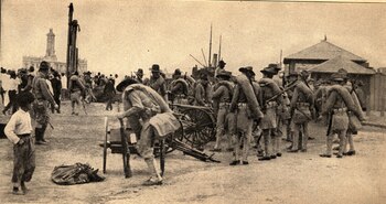 Los estadounidenses invadieron el puerto