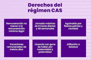Derechos del régimen CAS. Foto: