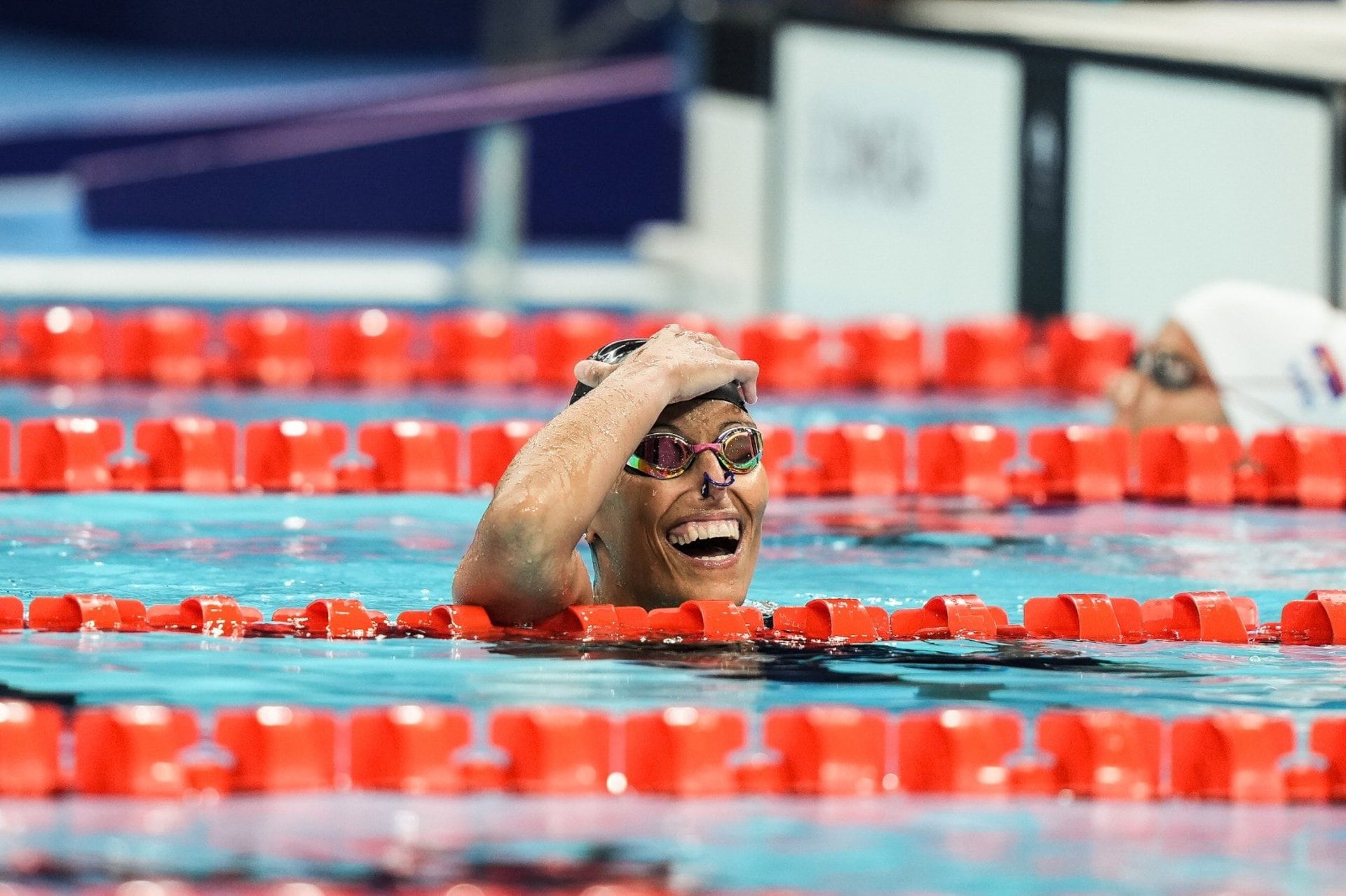31/08/2024 Teresa Perales tras ganar el bronce en los 50 espalda S2 de Paris 2024EUROPA DEPORTES FRANCIACPE