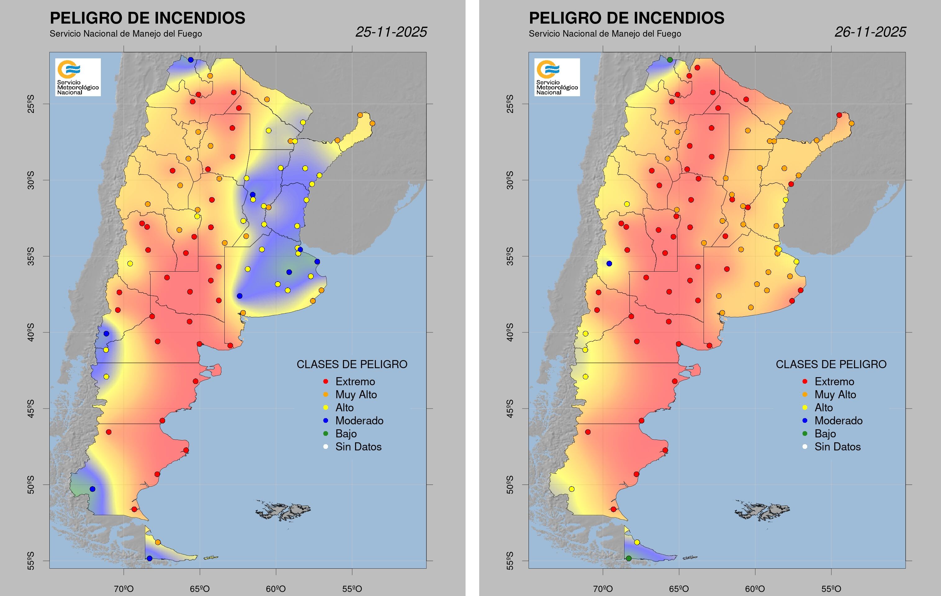 El ascenso térmico y la sequedad ambiental aumentan la posibilidad de incendios en Córdoba