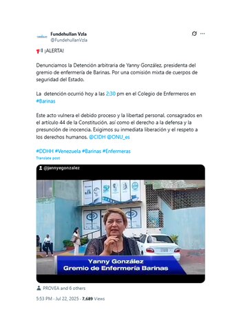 El mensaje de la ONG