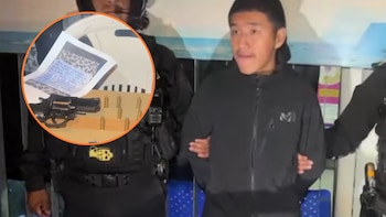 Policía frustra presunto atentado y detiene a joven vinculado a sicariato y extorsión en SJL. (Foto composición: Infobae Perú/Captura video: Latina Noticias)