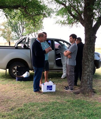 La camioneta del capataz fue