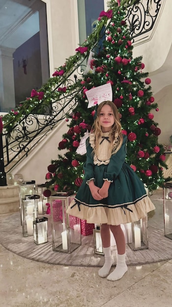 Magnolia seleccionó un vestido de