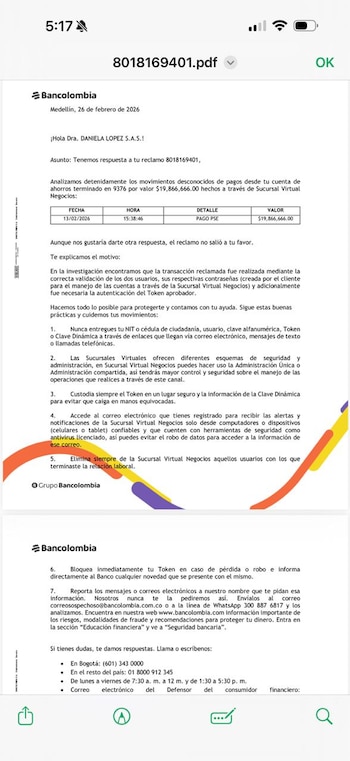 Daniela López recibió negativas por