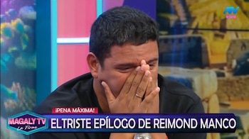 Reimond Manco devastado: así lloró tras reconocer infidelidad fuera de cámaras. Captura: Magaly TV La Firme.