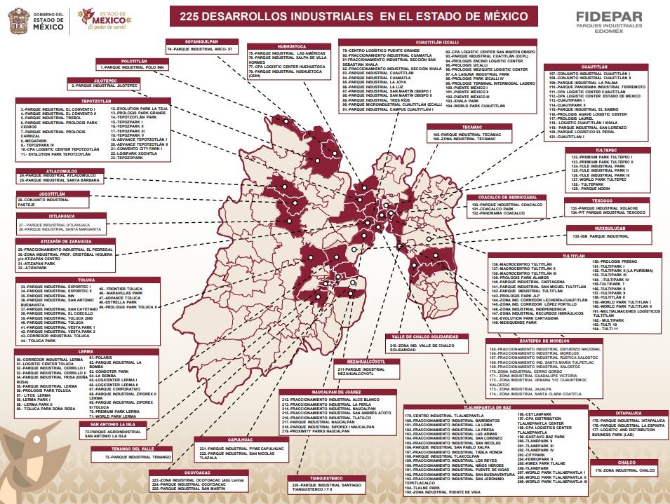 Desarrollos Industriales Edomex Fabricas CEDIS Edomex estudio UAM calidad de vida