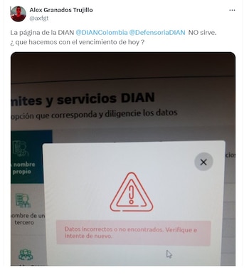 Queja del usuario Alex Granados