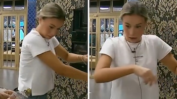 Cinzia sufrió un accidente en Gran Hermano y tuvo que abandonar la casa en ambulancia