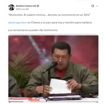 El representante Andrés Forero fue