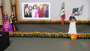 Gobierno celebra Día de Muertos en La Mañanera y muestra festejo de mexicanos en EEUU: “La muerte es parte de la vida”