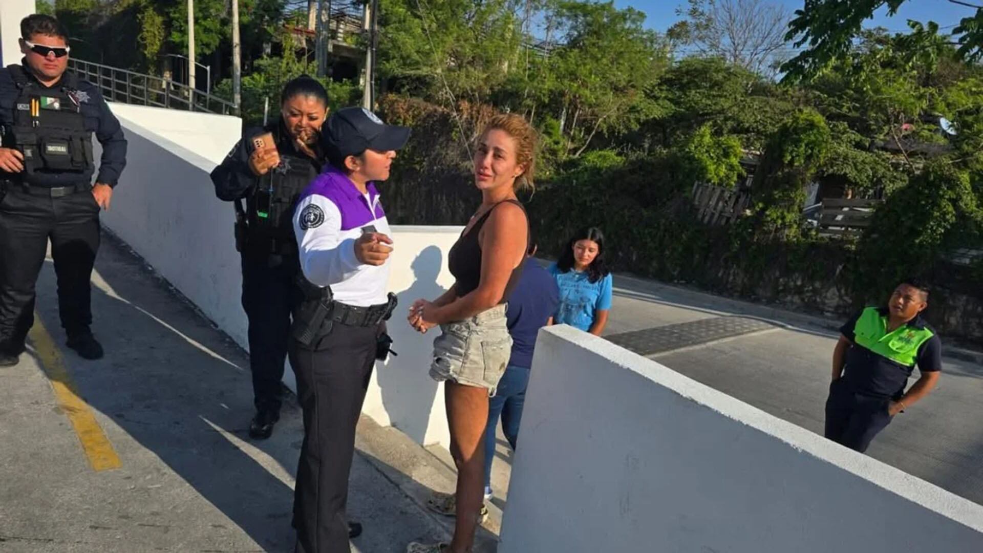 María Belén Zerda el día en que la encontraron en Cancún