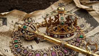 Descubren joyas reales ocultas por