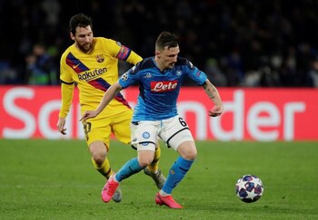 Lionel Messi jugará ante Napoli uno de los partidos más importantes de su carrera en Barcelona (REUTERS)