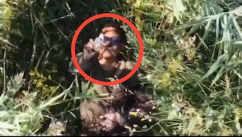 Segundos antes de su muerte,