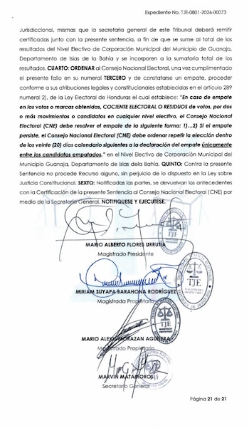 Los habitantes de Guanaja tendrán