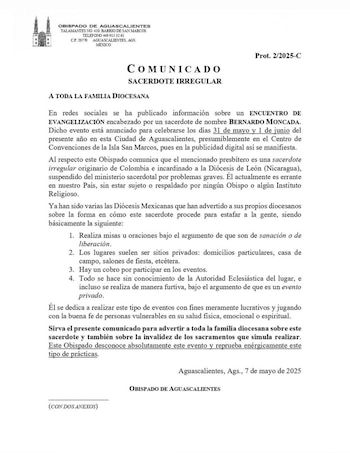 Diócesis de México y el