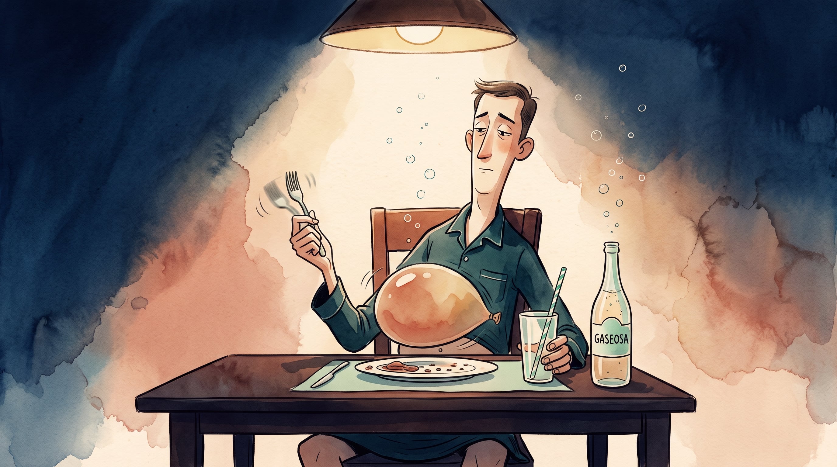 La hinchazón abdominal después de cenar no depende solo de una comida abundante y puede relacionarse con la velocidad al comer, ciertos alimentos y cambios bruscos en la fibra dietaria (Imagen Ilustrativa Infobae)