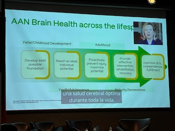 La presidenta de la AAN instó a priorizar la neurología preventiva y la colaboración mundial
