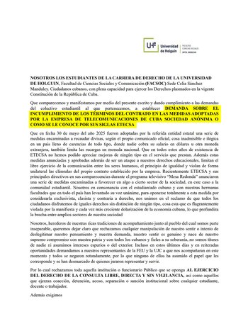 Estudiantes de Derecho de la