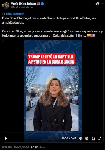 La legisladora estadounidense sostuvo que