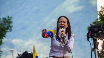 La líder opositora de Venezuela