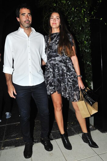 Nacho Viale y su novia,