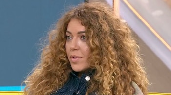 Sofía Cristo en el plató