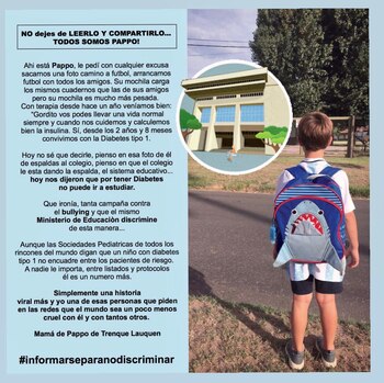 Luz, la mamá de Pappo,