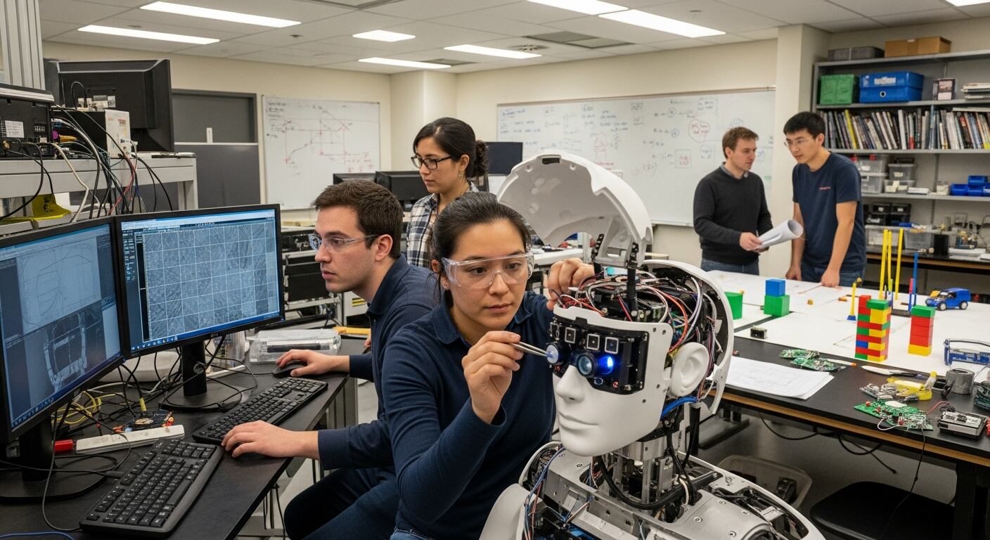 El nuevo sensor permite a los robots combinar visión periférica y detección química en un solo dispositivo miniaturizado. (Imagen Ilustrativa Infobae)