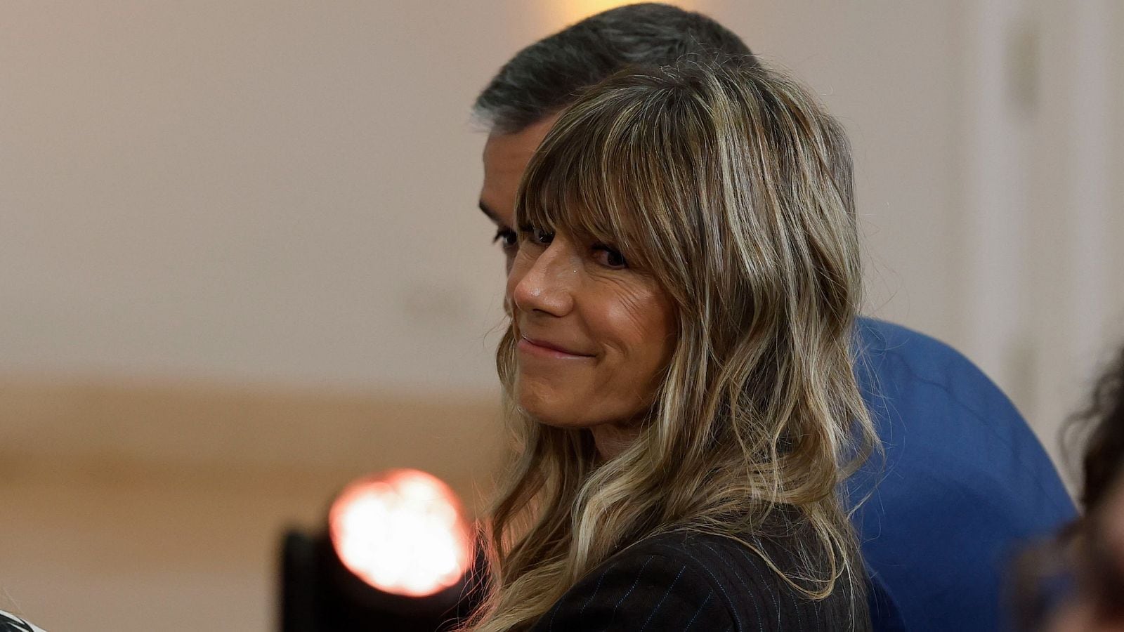 La mujer del presidente del Gobierno, Begoña Gómez, durante un acto en el Palacio de la Moncloa. (EFE / J.J. Guillen)