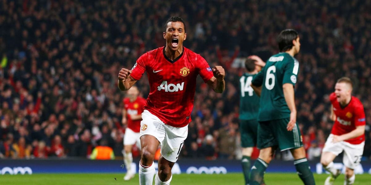 A pesar de las cicatrices del pasado, Nani logró coronarse campeón de la Premier League con el Manchester United en la temporada 2012/13 (REUTERS)