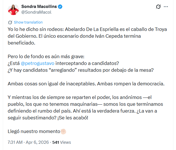 - crédito @SondraMacol/X